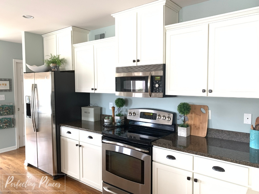 I Painted our Kitchen Cabinets Red! - The Wicker House