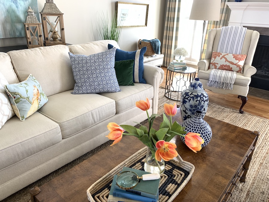 Vibrant Spring Color for Your Living Room