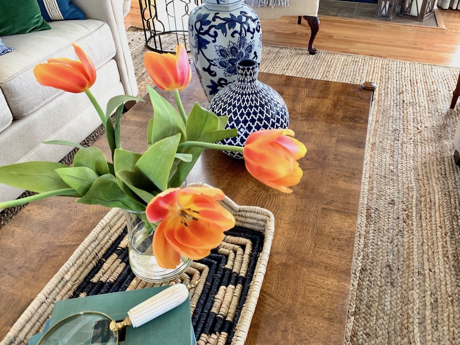Pops of Spring Color for Your Living Room