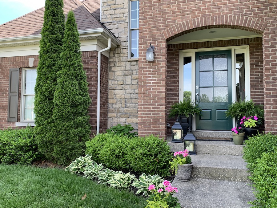 Front Door Makeover Sherwin Williams Billiard Green