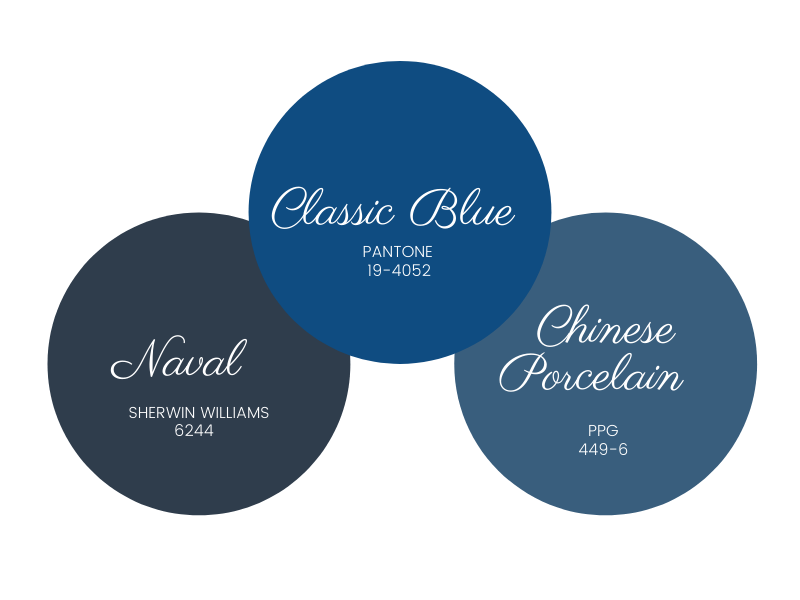 Colors of the Year - Naval - Classic Blue - Chinese Porcelain