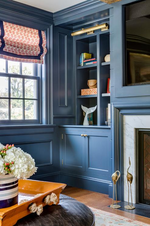 Blue Paneled Walls