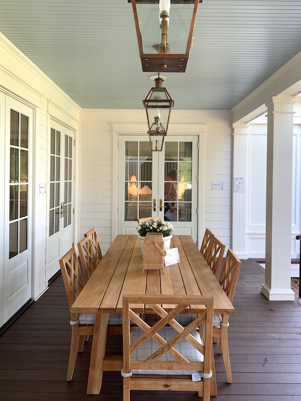 SL Idea House 2021 Porch with Haint Blue Ceiling