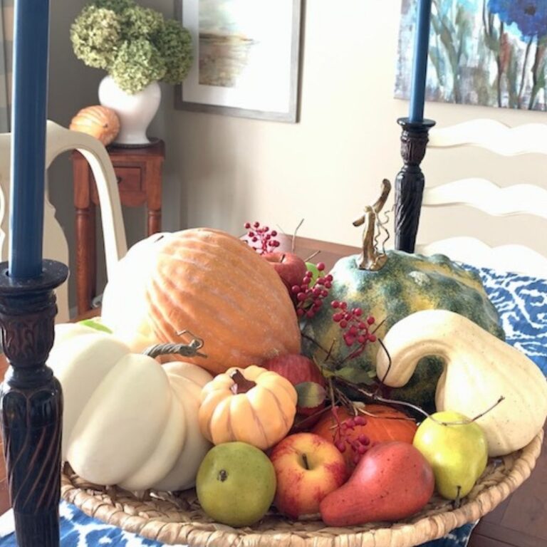 Fall Decor Home Tour Centerpiece