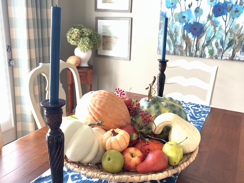 Fall Dining Room Centerpiece