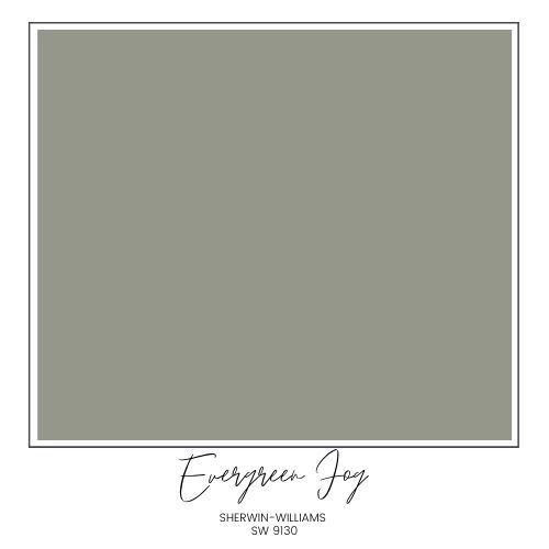 Sherwin-Williams Evergreen Fog SW 9130 Sage Green Paint Color