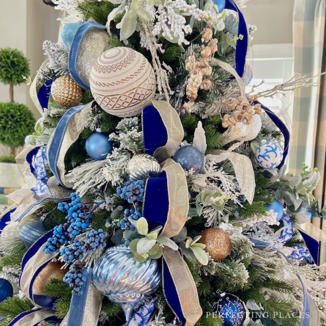 Our Blue and White Color Scheme for Christmas