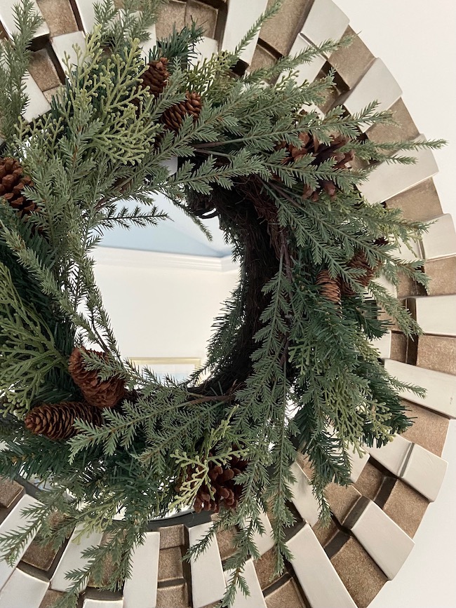 3 Great Inexpensive Christmas Wreaths from Walmart - Perfecting Places