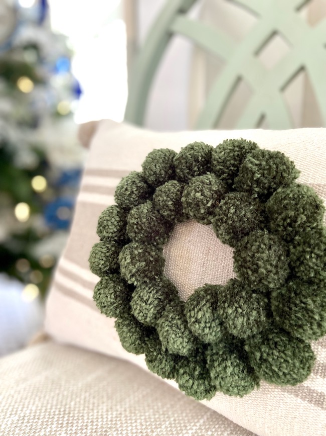 DIY Christmas Decor You Can Make with Yarn - Tassel Trees and Pom Pom  Wreaths - Perfecting Places