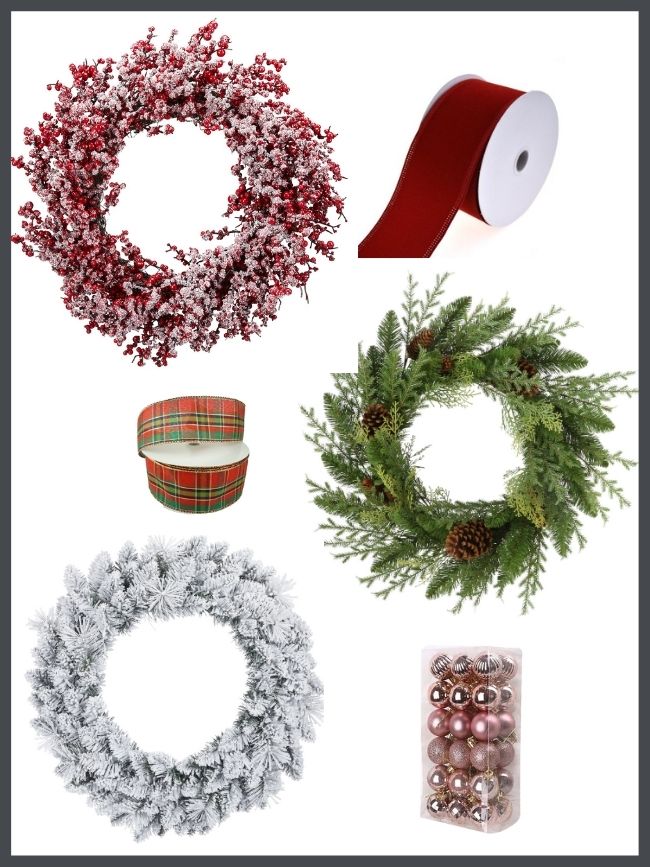 3 Great Inexpensive Christmas Wreaths from Walmart - Perfecting Places