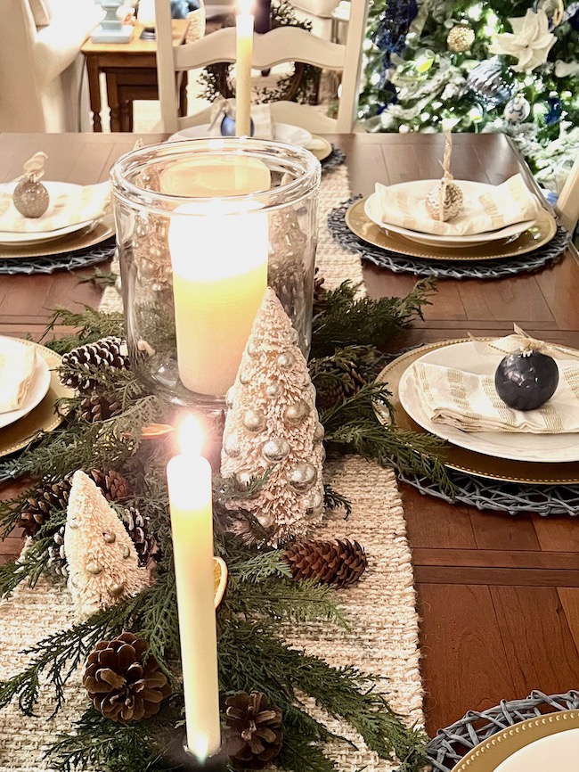 Candlelight in Table Centerpiece