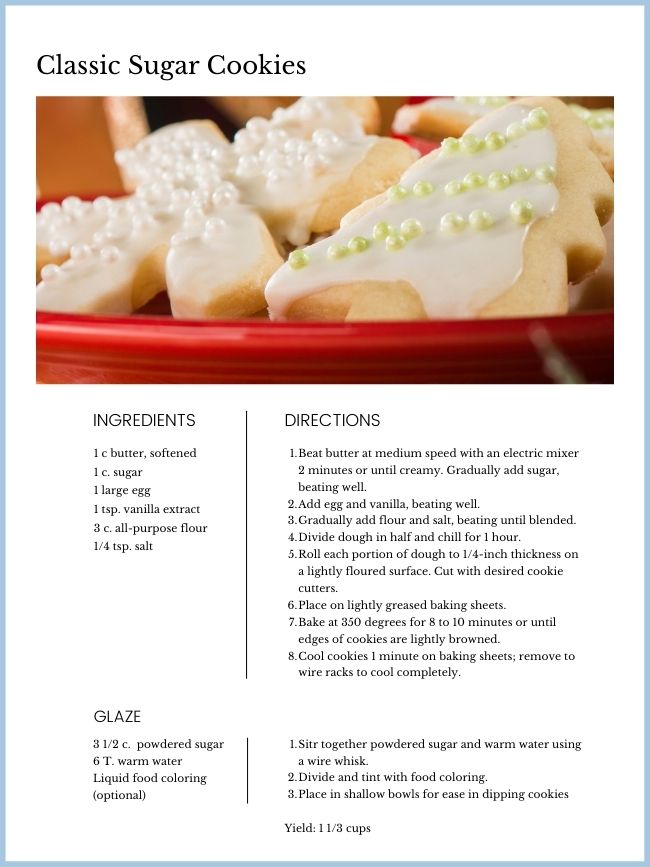 Classic Sugar Cookie Recipe