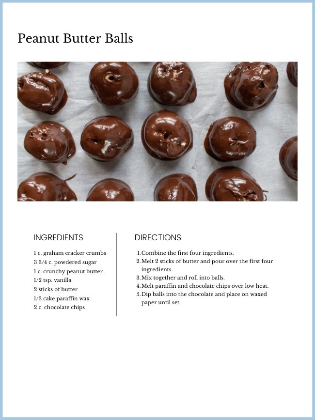 Peanut Butter Balls Recipe