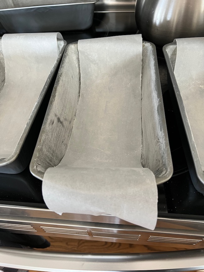 Line Bread Pans with Parchment Paper