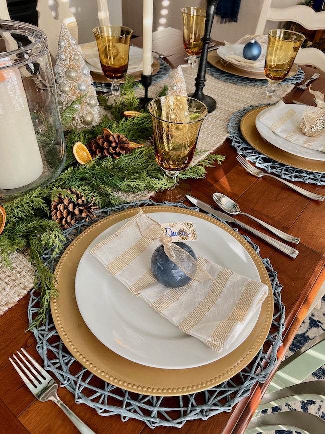 Table Setting for Christmas