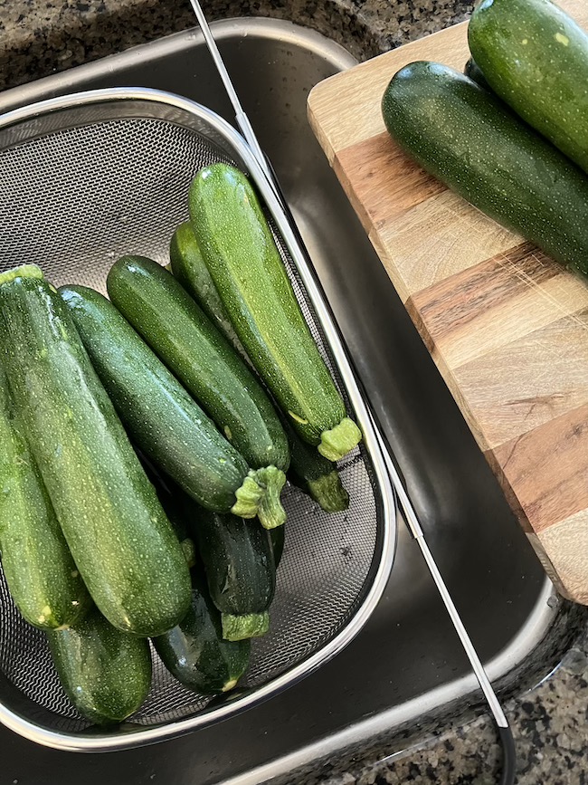 Zucchini for Bread