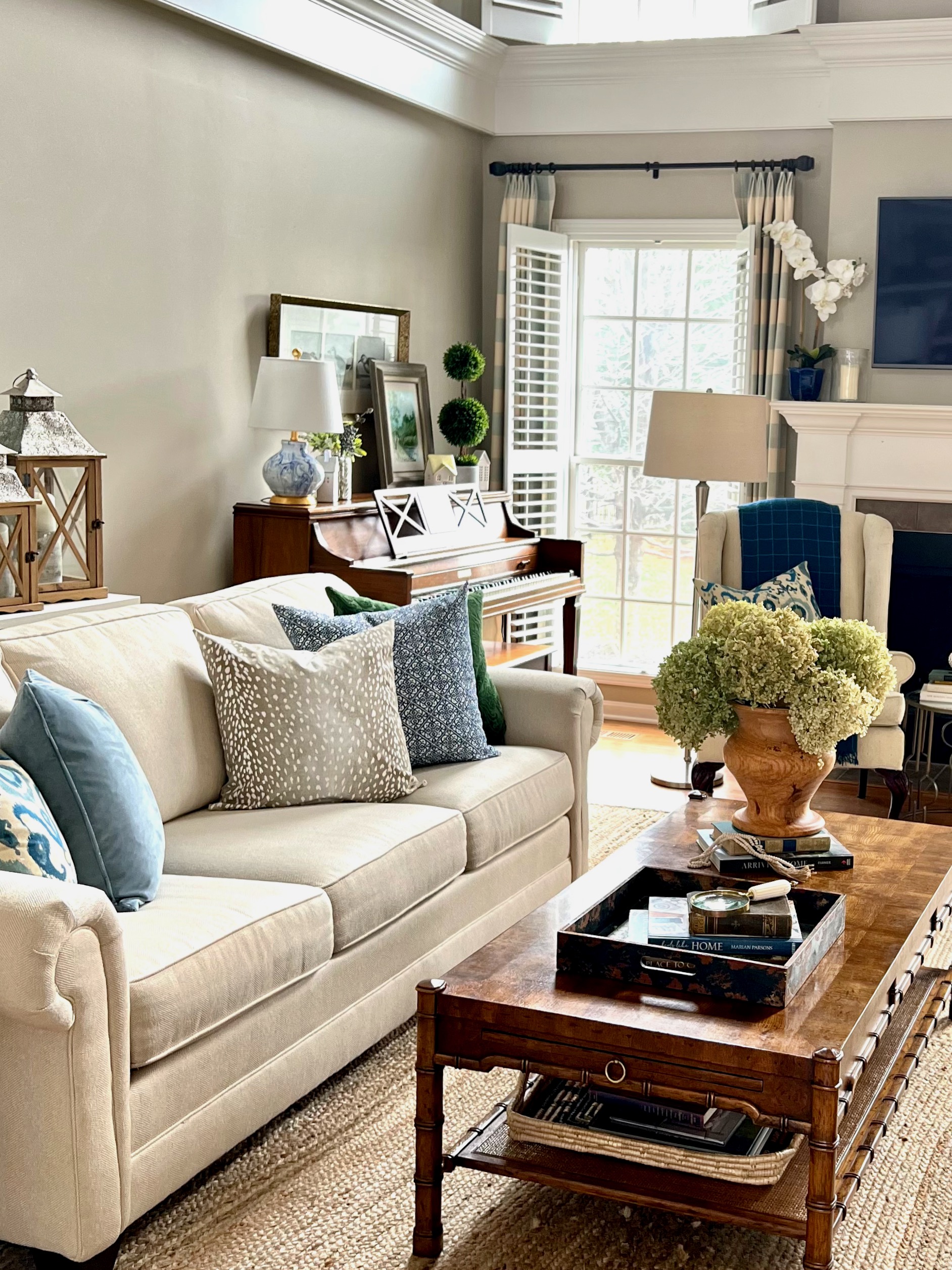 DIY Antelope Print Pillows for the Living Room - Perfecting Places