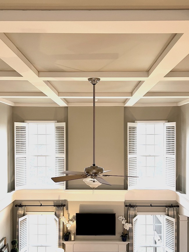 Painted Coffered Ceiling