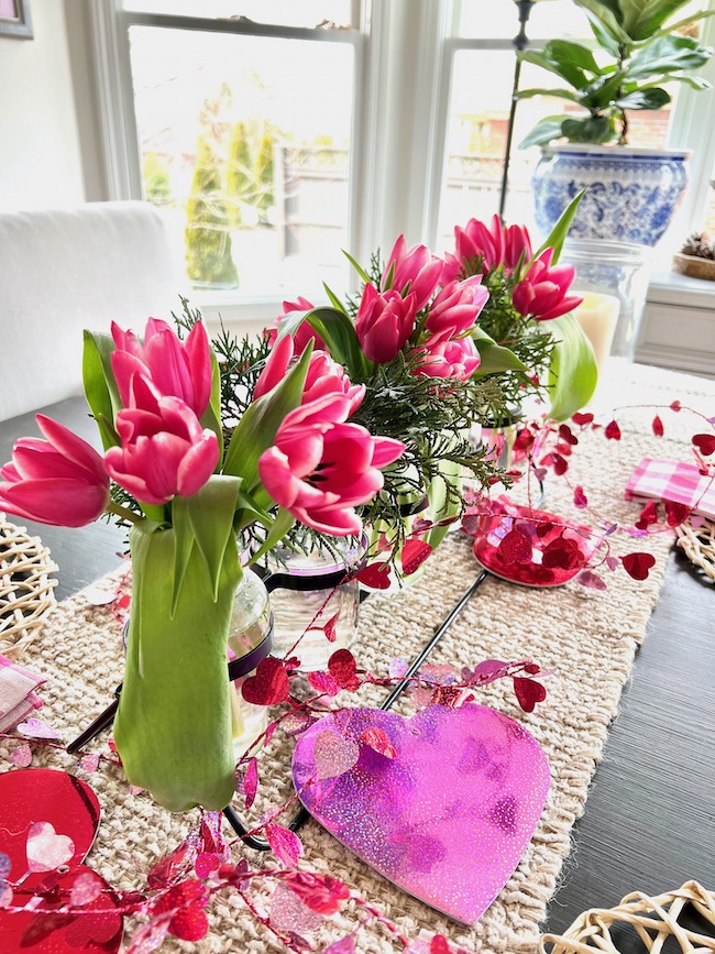 Tulip Valentine's Day Centerpiece