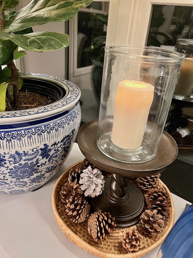 Candles and Pinecones in Biophilic Design