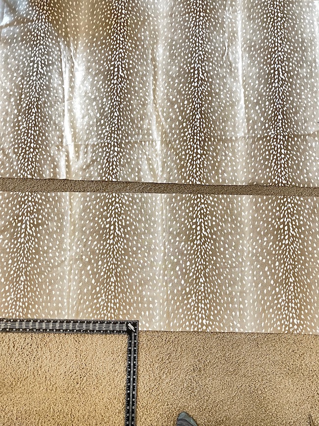 Cut Fabric for Antelope Print Pillows