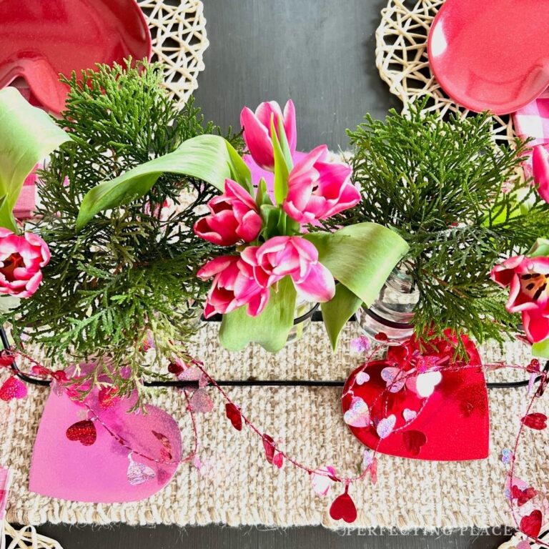 Simple Valentine's Day Table Decorations