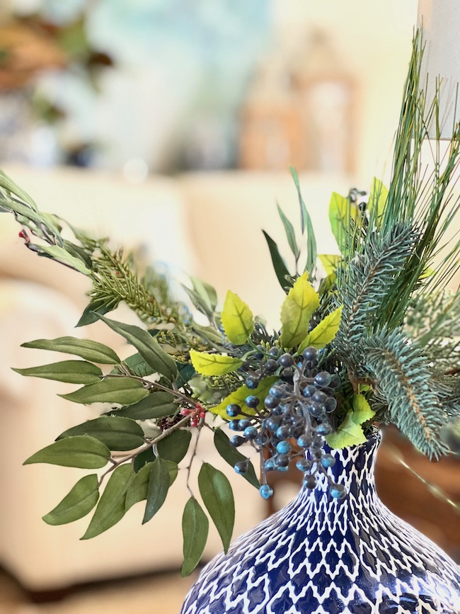 Decorating for Winter with Simple Greenery and Berries