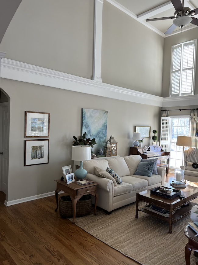 Living Room Furniture Centered on Architecture