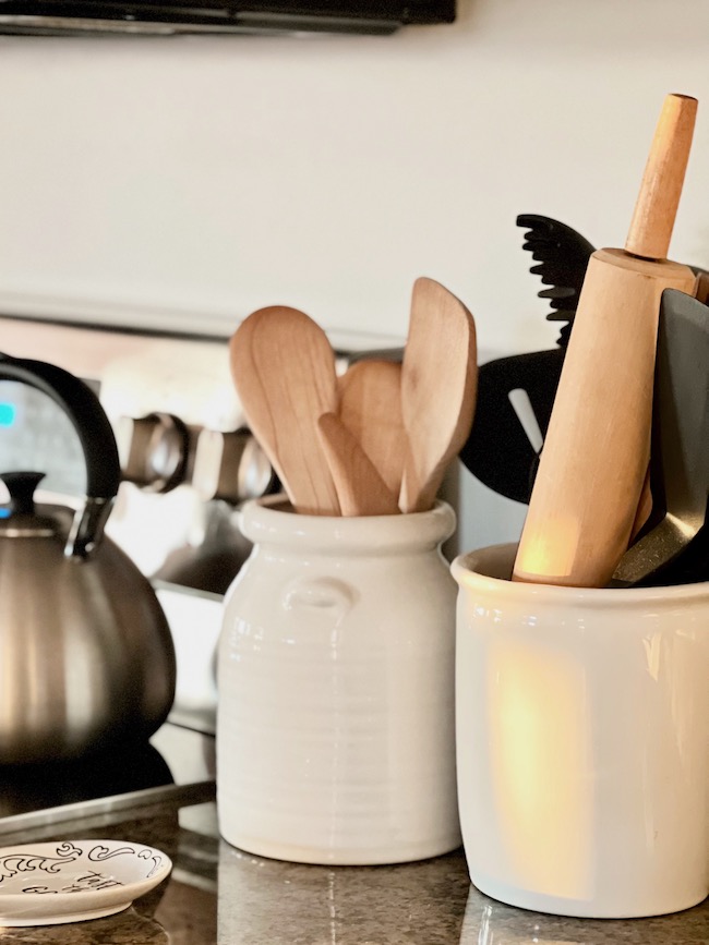 Wooden Utensils in Jar