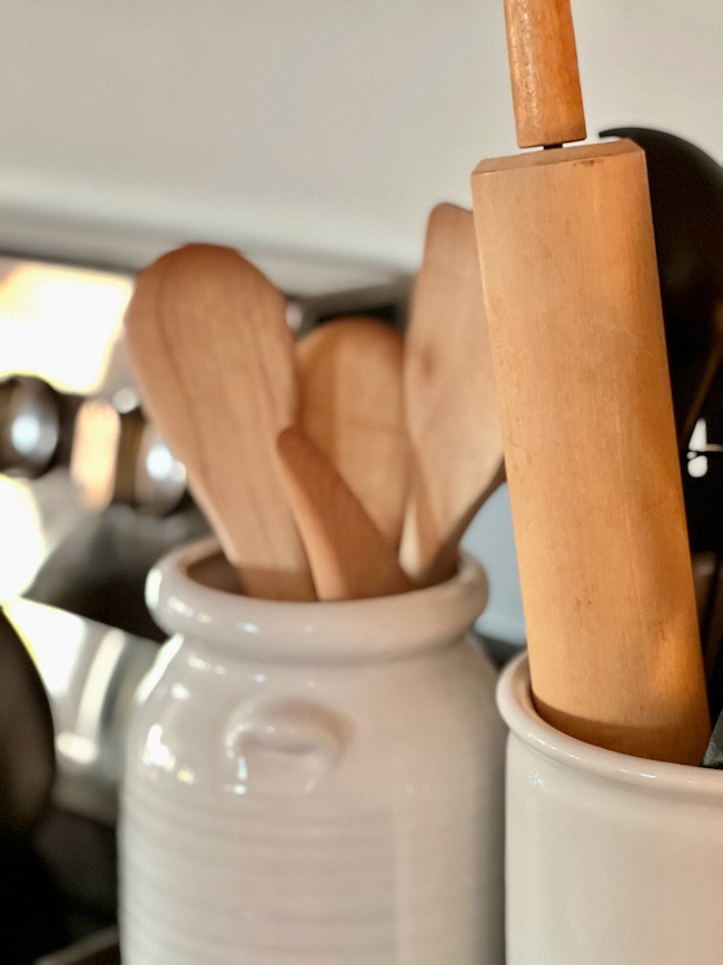 Wooden Utensils in Jar