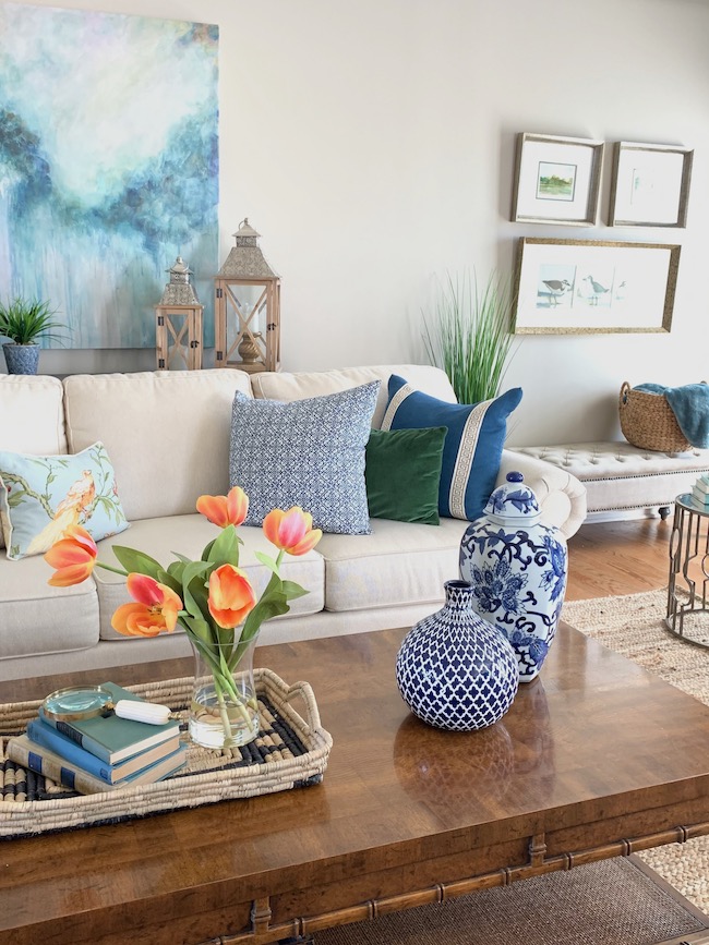 Spring Decor for Living Room