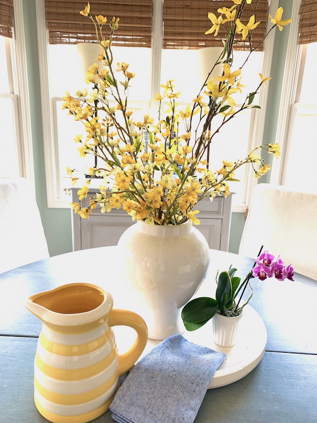 Forsythia Centerpiece for Spring