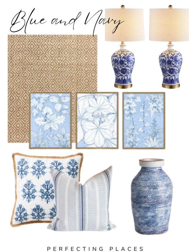 Blue and Navy Decor Accessories
