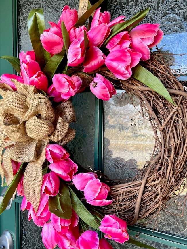 DIY Burlap & Ribbon Wreath - The House on Silverado