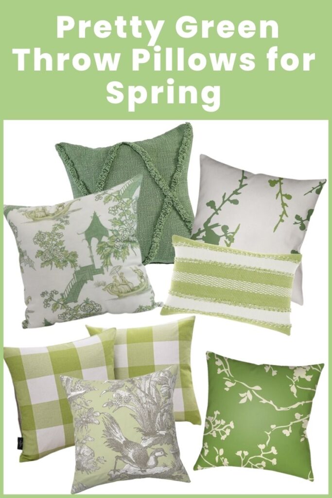 Simple Spring Decorating Ideas - House by Hoff  Throw pillows bedroom,  Green throw pillows, Home decor accessories