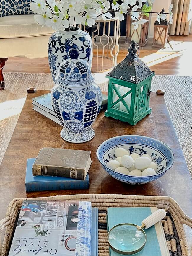 Spring Coffee Table Decor