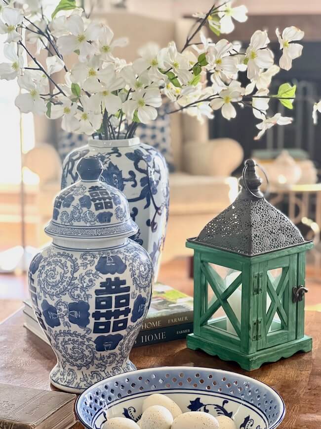 Chinoiserie Style Coffee Table Decor