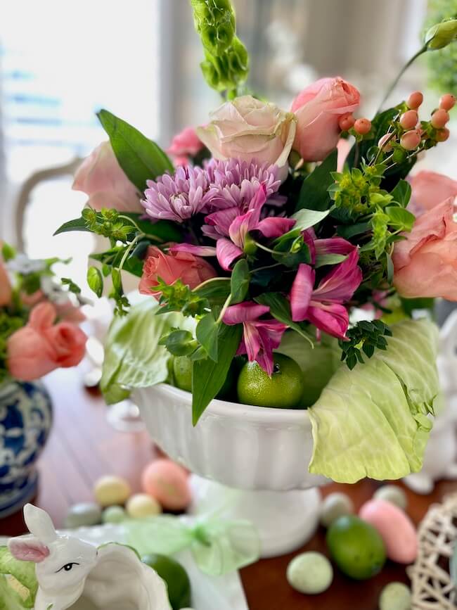 Easter Cabbage Centerpiece