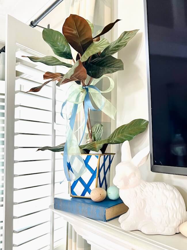 Spring Mantel Decor