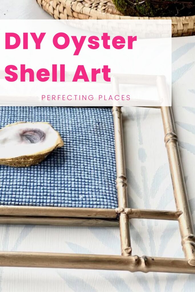 DIY Oster Shell Art for Bathroom