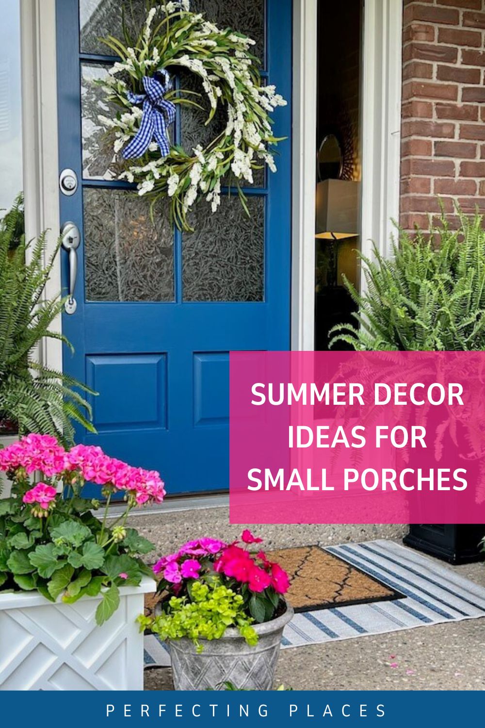 Pretty Small Front Porch Decorating Ideas for Summer - Perfecting Places