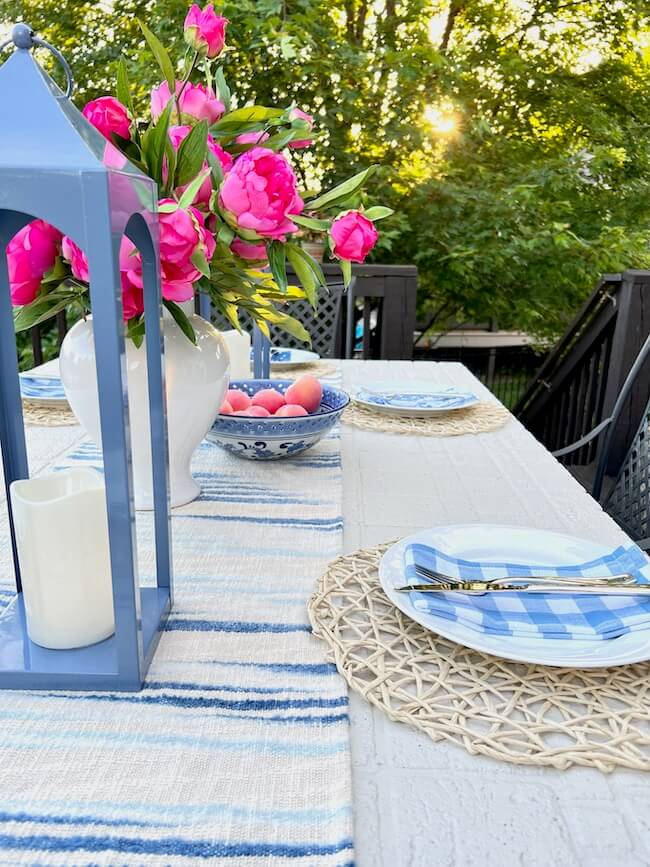 DIY Patio Table Makeover with Summer Tablescape