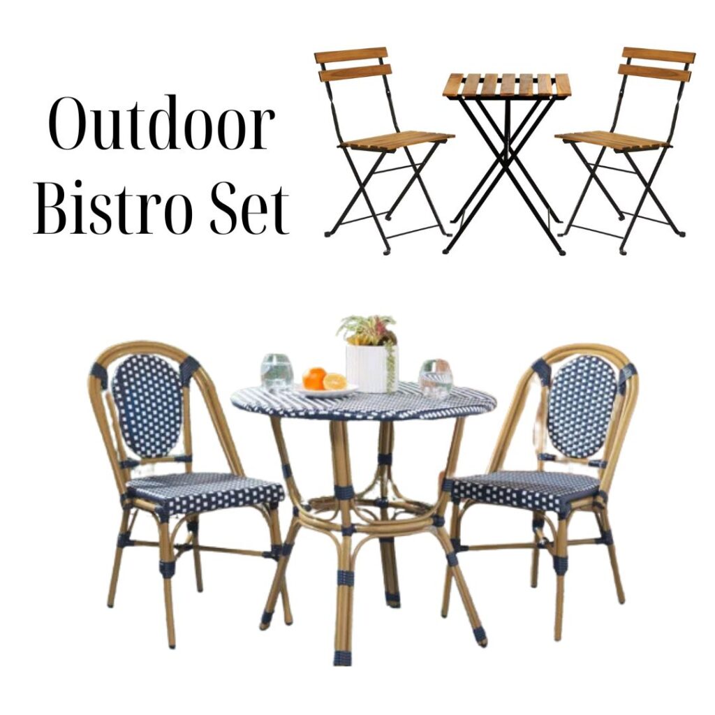 Outdoor Bistro table set