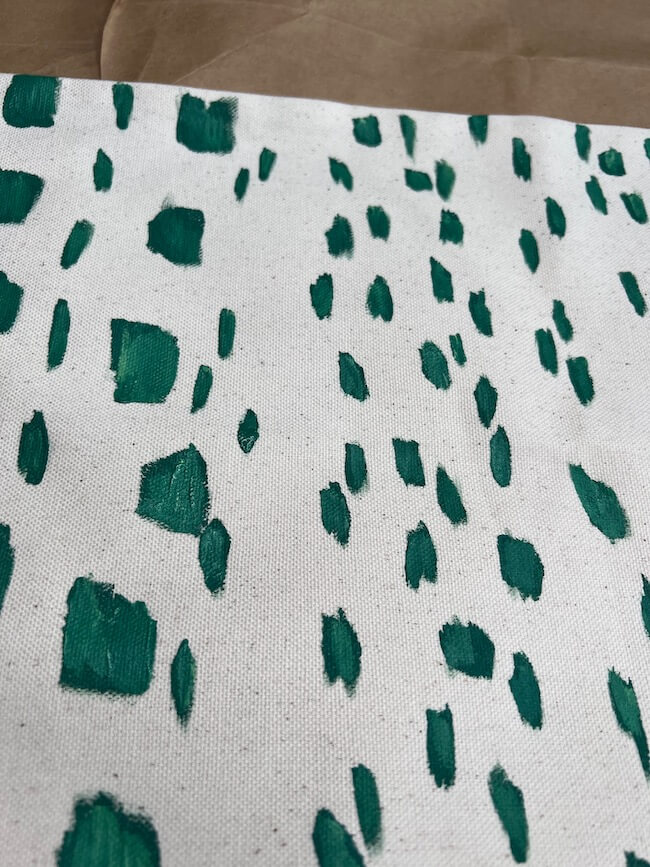 Green Spotted Summer Throw Pillow DIY 