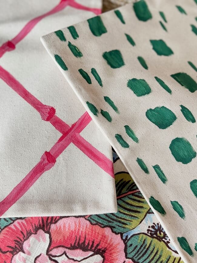 Pink and Green Summer Throw Pillow DIY