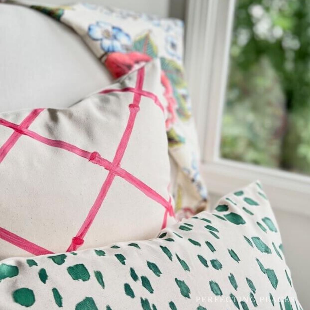 A Pretty Summer Throw Pillow DIY