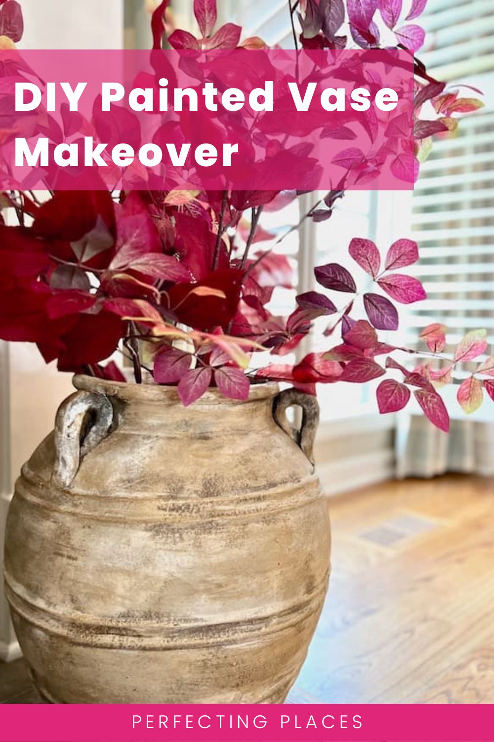 Paint a Vase for a Fall DIY Makeover - Perfecting Places