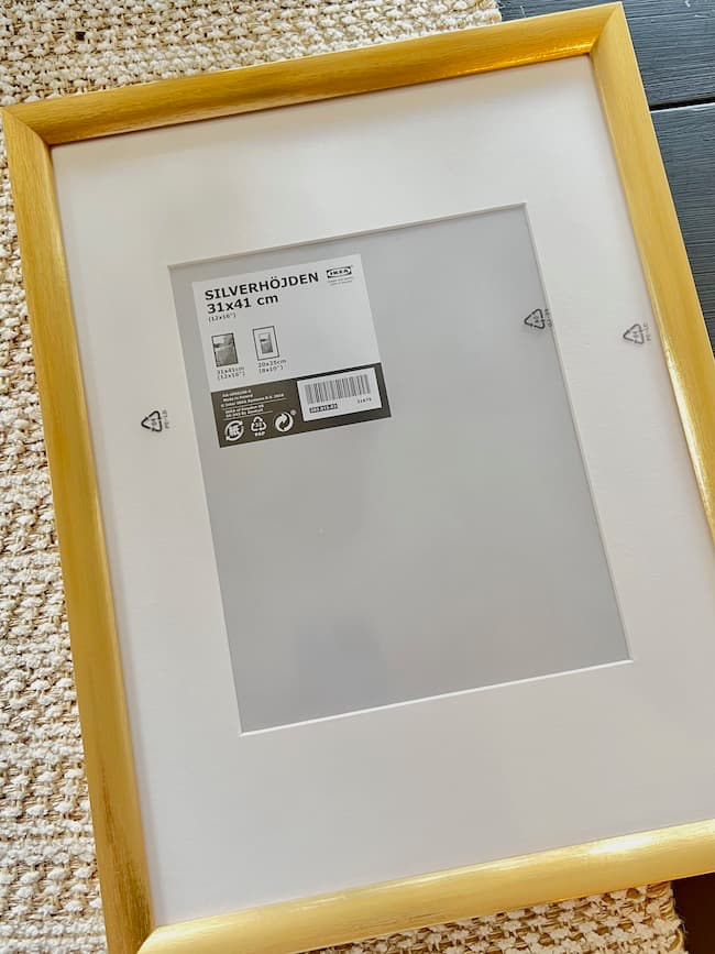 Gold IKEA frame