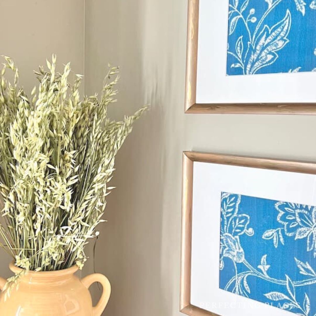 Easy Fabric DIY for Wall Decor for Your Dining Room