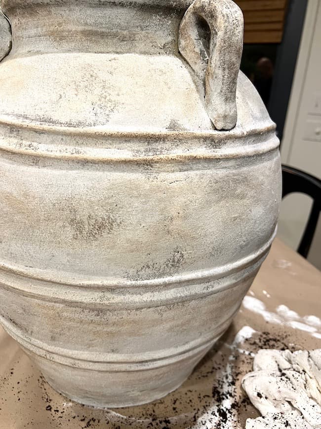 Vase aged with Paint